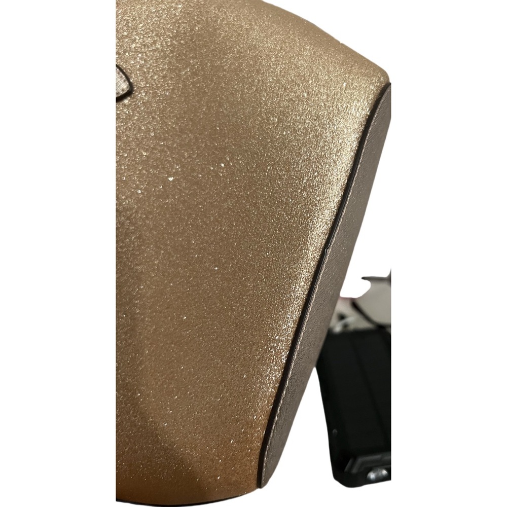 Kate Spade Glimmer Satchel in gold glitter fabric - Picture 9 of 10